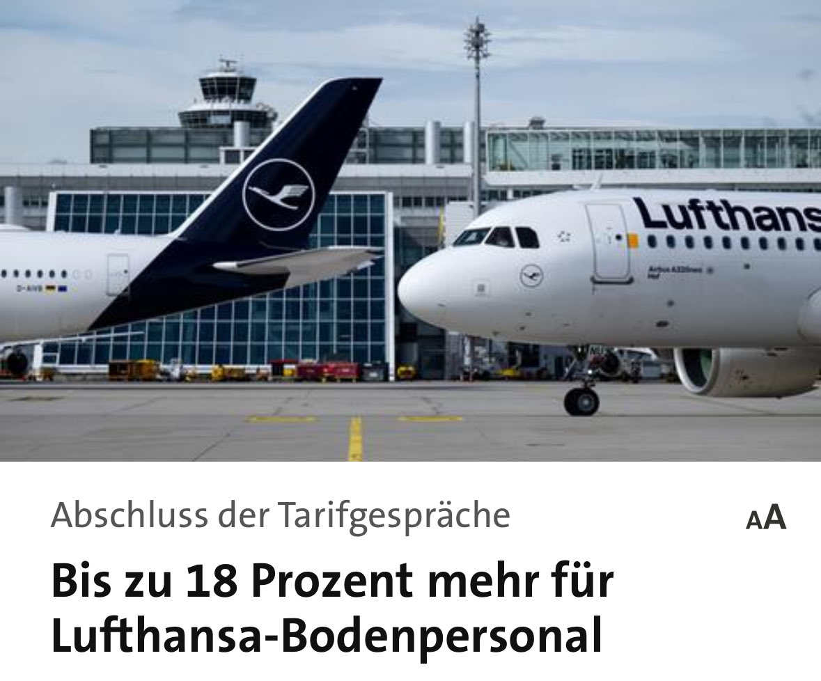 Herzlichen Glückwunsch an die Kolleginnen und Kollegen der #Lufthansa. Das war keine leichte Tarifrunde. Ihr habt dem öffentlichen Druck widerstanden und nicht nur ein respektables Ergebnis erzielt, sondern auch das #Streikrecht verteidigt. Glück auf! 👏🏽✊🏾🚩