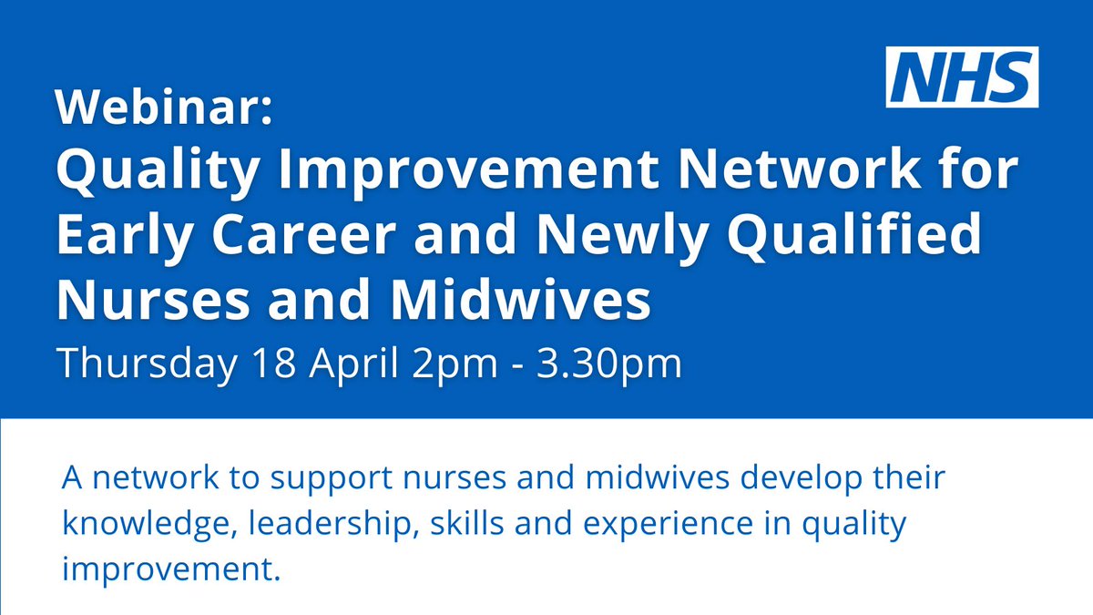 This growing network supports nurses and midwives who are within five years of qualification or NMC registration to develop confidence and skills in quality improvement and its application in practice. Sign up to join the network here: bit.ly/4a97Hwc #teamCNO