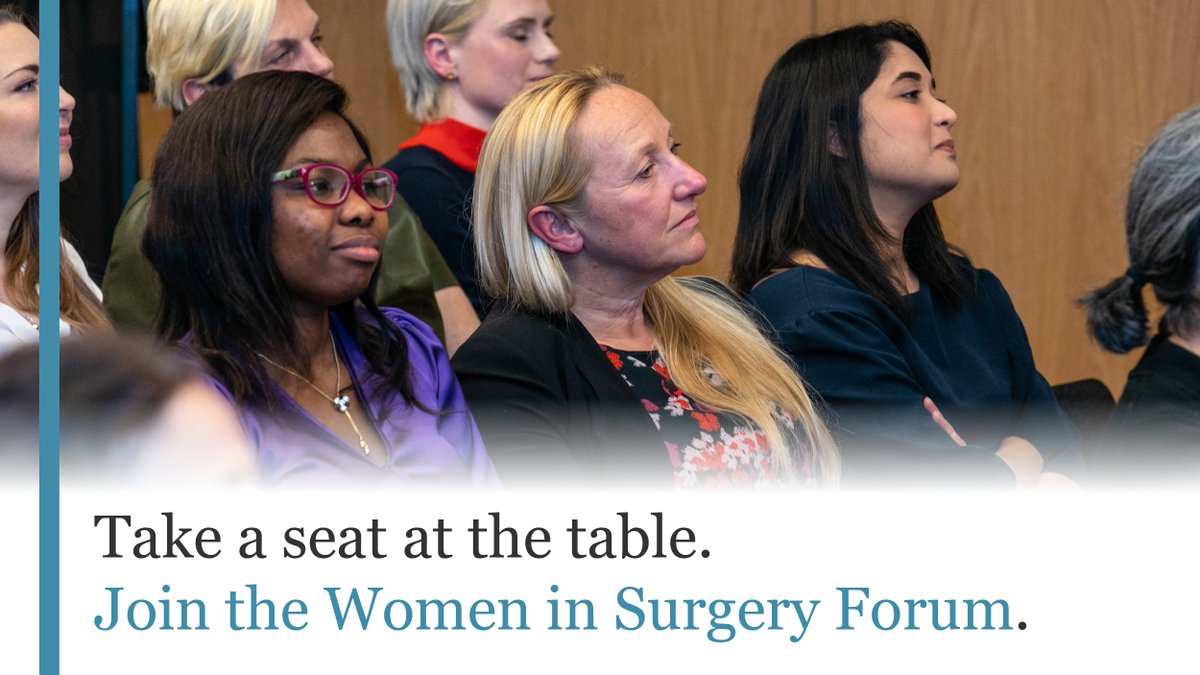 'Being part of the Women in Surgery Forum has enabled me to work with women from all over the country, present at conferences, and work as part of a team outside of clinical practice.' - @bleakleycait Applications close midnight on 15 April. Apply now: ow.ly/BRV850R4hZp