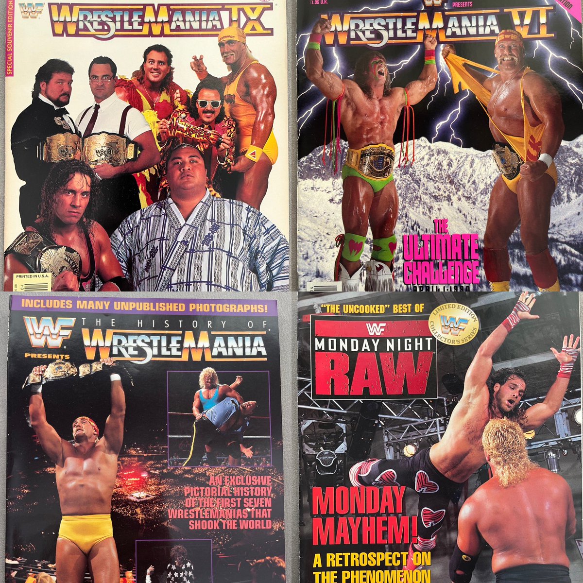 Get these classic back issues of WWF souvenir programs and WWF special edition magazines. Website in bio. #souvenir #special #hulkhogan #randysavage #ultimatewarrior #shawnmichaels #wwf #wwe #wcw #aew #80swrestling #90swrestling #vintage @oldschoolmags @WWE