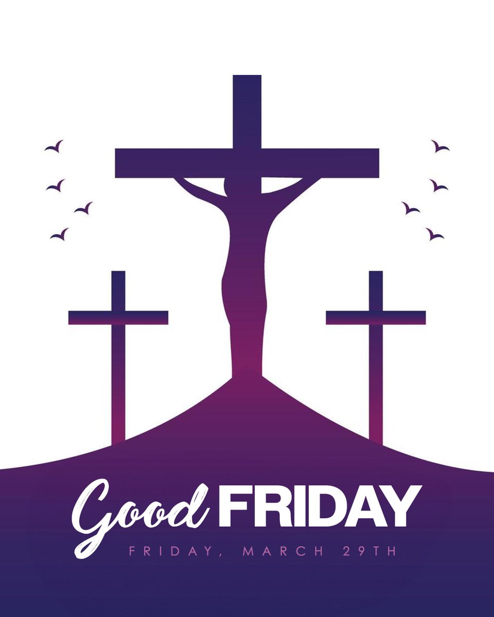 'He himself bore our sins in his body on the cross, so that we might die to sins and live for righteousness; by his wounds you have been healed.' - 1 Peter 2:24 Have a blessed #GoodFriday