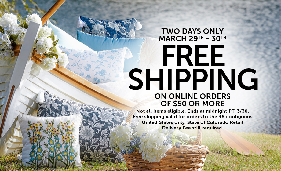 Say hello to the weekend with Free Shipping! Shop online to save until 3/30. bit.ly/4bWXSST