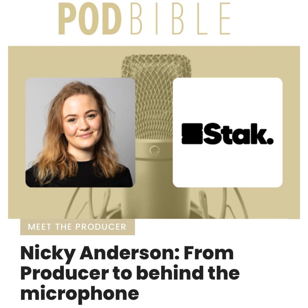 MEET THE PRODUCER // Nicky Anderson: From Producer to behind the mic @stakpod’s Head of Narrative reveals how she’s gone from producing her first narrative doc to being one of the sequel’s investigators in Archive: The World’s Hardest Puzzle. READ: podbiblemag.com/nicky-anderson…