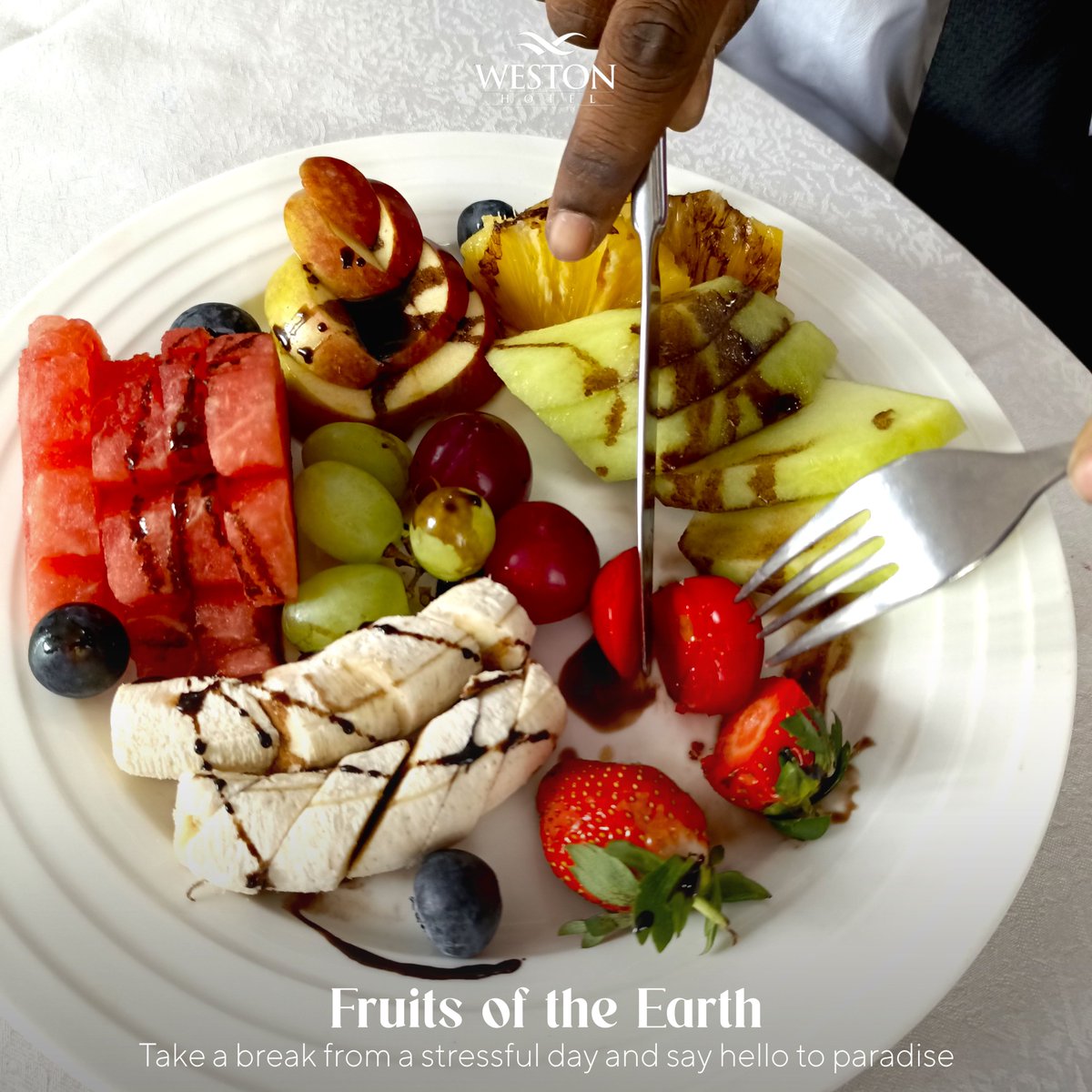Serving up farm fresh fruits as you snack away between important meetings at The Weston Hotel, Nairobi.
.
.
.
.
#fruitsalad #nutritiousanddelicious #snacking