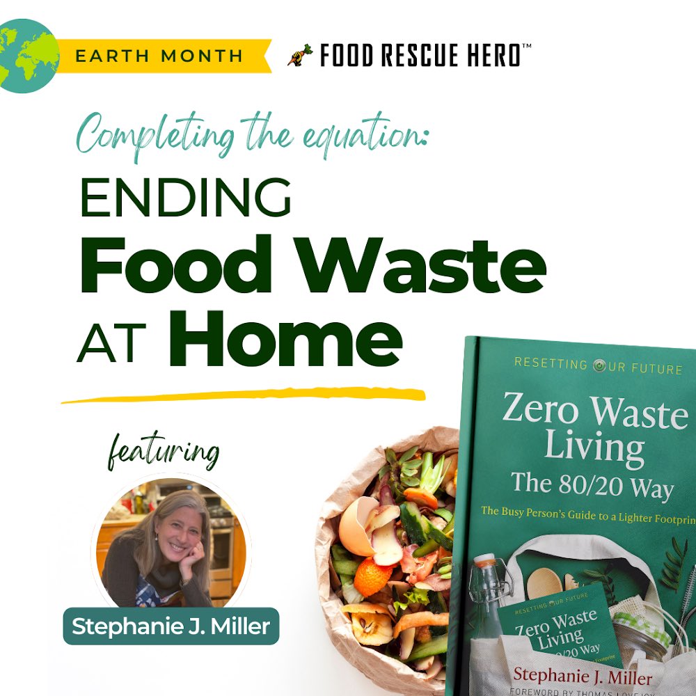 Excited to share this free educational session for #EarthMonth hosted by our partners @FoodRescueHero! Save your seat on April 4th to learn more about how you can reduce food waste in your own home 🥬 eventbrite.com/e/ending-food-…