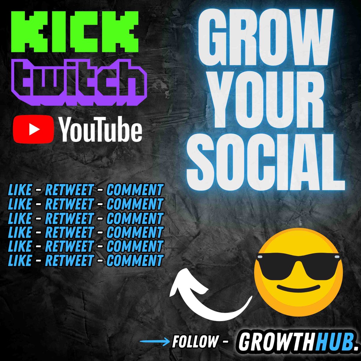 Streamer & Content Creators!
Let's grow together. Drop your links! 🎮

-👍FOLLOW ME
-  Drop YT / Twitch / kick
-🚶LIKE + REPOST

🔥Dm For special promo
#twitchstreamer #Communitygrowth #youtubegaming #Kick #twitchaffiliate