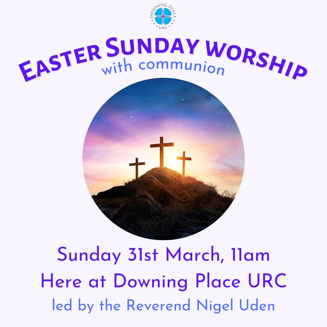 Gather here for a communion service on Easter Day; 11am Sunday 31st March; a time to rejoice and be glad in the good news!

#findyourplace #Easterday #CambridgeEaster