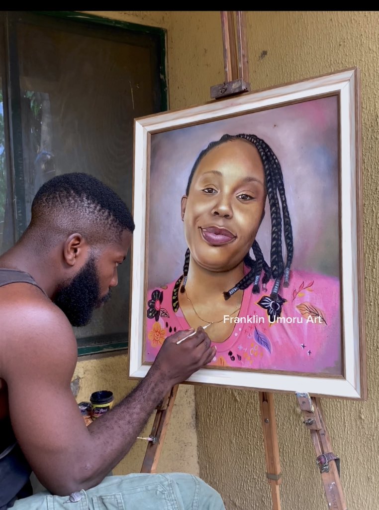 Please all I’m asking for is a RT 🙏🏽🙏🏽
This is my hustle. A recently commissioned painting 

Seyi Vibez • Pooja • Sporty • Layi • Gilmore • Do the DNA #verydarkman