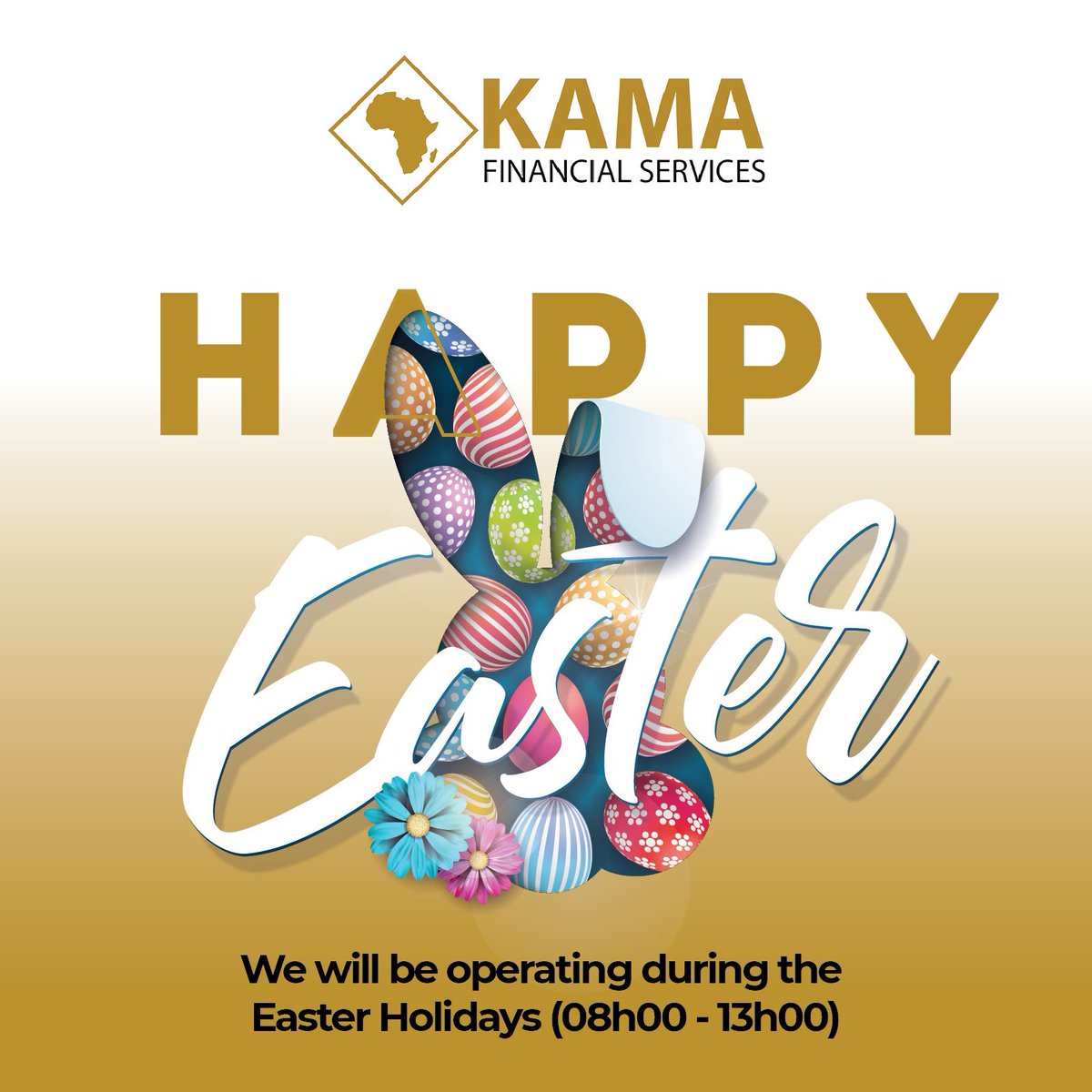 KamaFinance's tweet photo. Our team is available to meet your financial needs during Easter Holidays! #BorrowResponsibly https://t.co/5FXmMJbKxQ