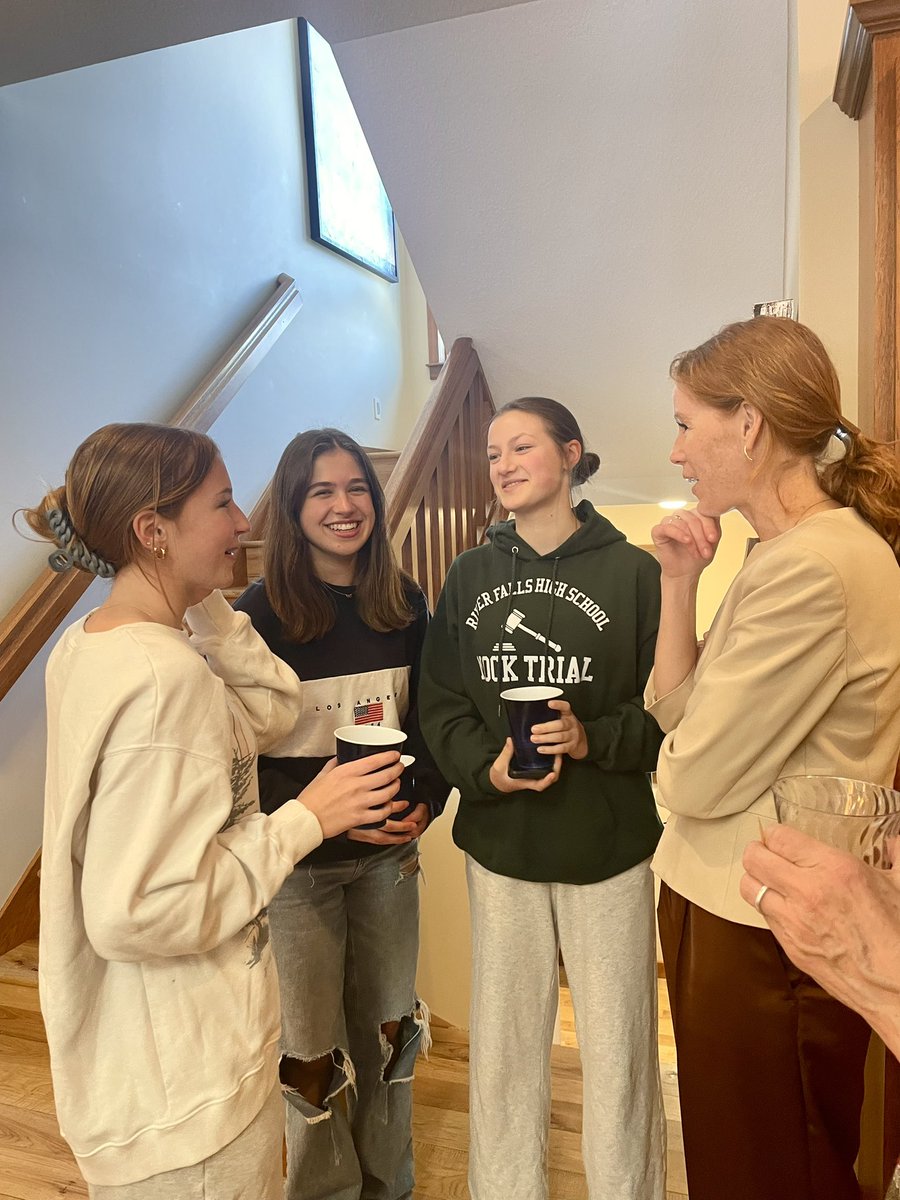 Yesterday I met Sloane, Sylvia and Claire. RF High school students eager to volunteer on our campaign. Their top issues? The environment and reproductive rights. Young voters will decide this Election, and we’re starting early to organize the 6 UW campuses throughout #WI03