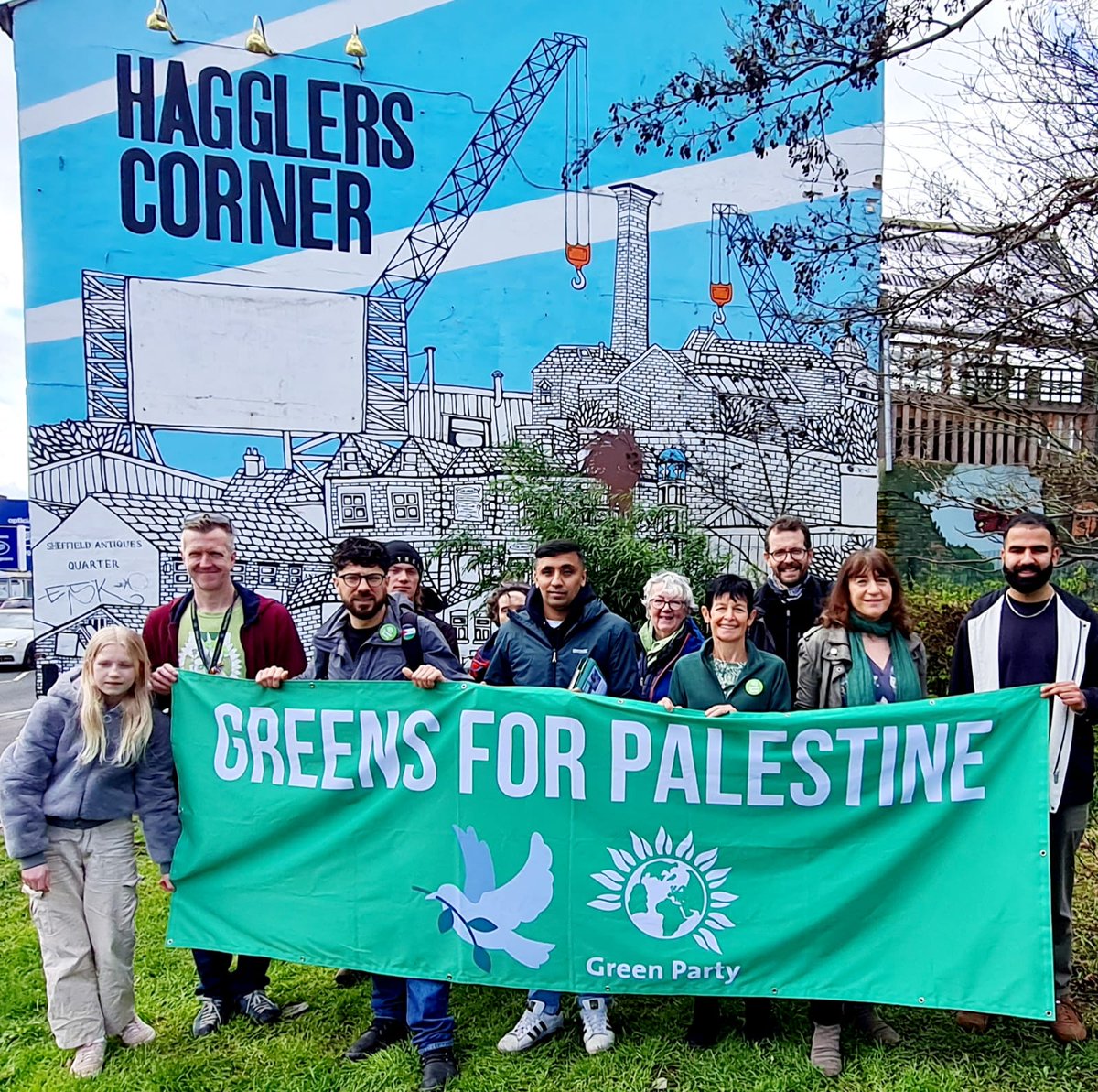 Amazing turnout today for joint Gleadless Valley &amp; Nether Edge &amp; Sharrow Action Day today 💚

Me and <a href="/MRaoufNES/">Cllr Maroof Raouf - NE&S</a> are up for reelection ✊️🍉 

Remember to register to vote 🗳

&amp; #VoteGreen on May 2nd ✅️✊️🍉