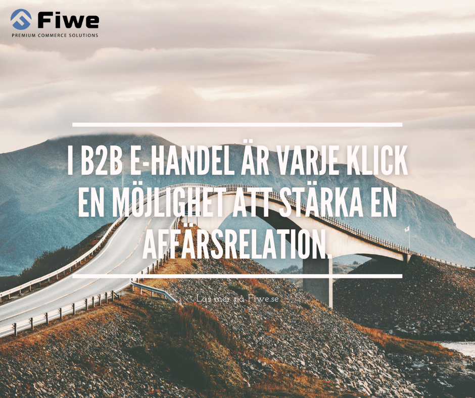 FiweCommerce's tweet photo. I B2B e-handel är varje klick en möjlighet att stärka en affärsrelation. https://t.co/Eo0wFEOxGX https://t.co/1gq1aiULPr