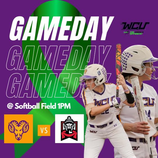 What a Good Friday it will be on south campus. We host ESU for annual mental health awareness day! 🐕 therapy dogs available 11:30-12:30 🐏 Rammy support 🥎 Dr Daltry/Muddy throw out first pitch!! Follow Kayla Fitzpatrick #4 on tho_wcu on instagram