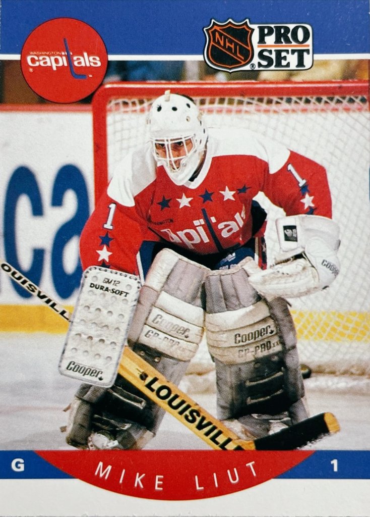 Mike Liut Washington Capitals Pro Set Card @Capitals #ALLCAPS #NHL