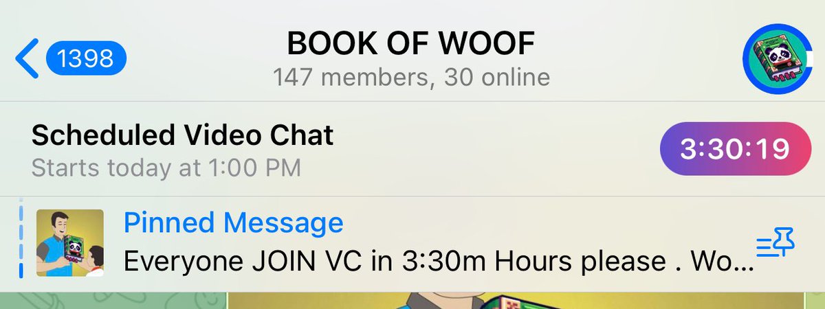 Bookofwoof's tweet photo. Hey Woofies , JOIN our VC in 3:30 hours and chat with $BOW team, ask all questions about the project. 
See you there : WOOF WOOF 🔥🔥 https://t.co/MtNZkYxnnp
