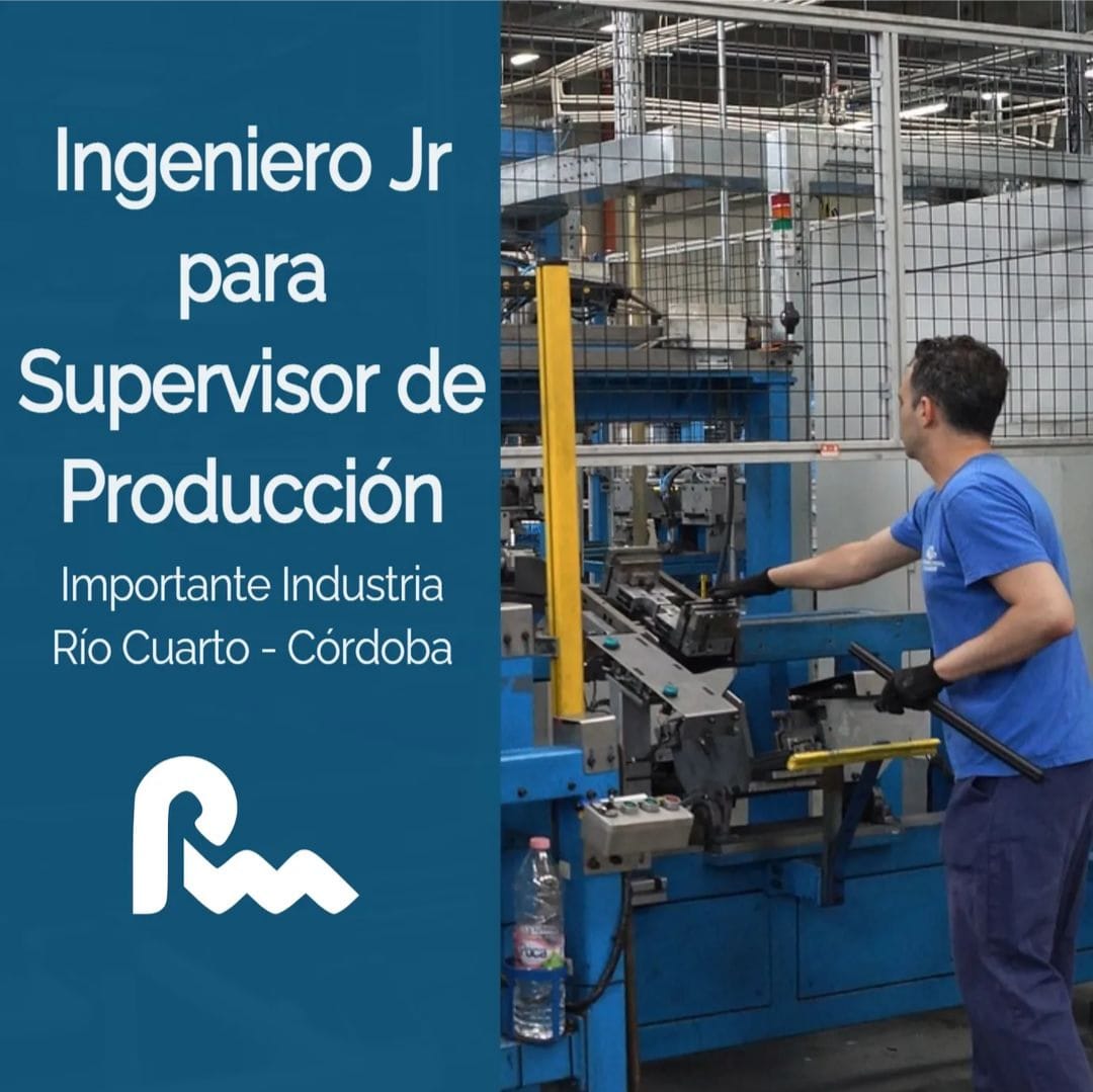 DAndresAmado's tweet photo. Oportunidad Laboral: INGENIERO JR. PARA SUPERVISOR DE PRODUCCIÓN
Importante Industria
Río Cuarto - Córdoba
https://t.co/HbB7NpnBew
#produccion #supervisor #ingeniero #fabrica
#proceso #RioCuarto #RioIV #Cordoba #trabajo #empleo #TrabajoAr #OportunidadLaboral https://t.co/5thgpfPZCz