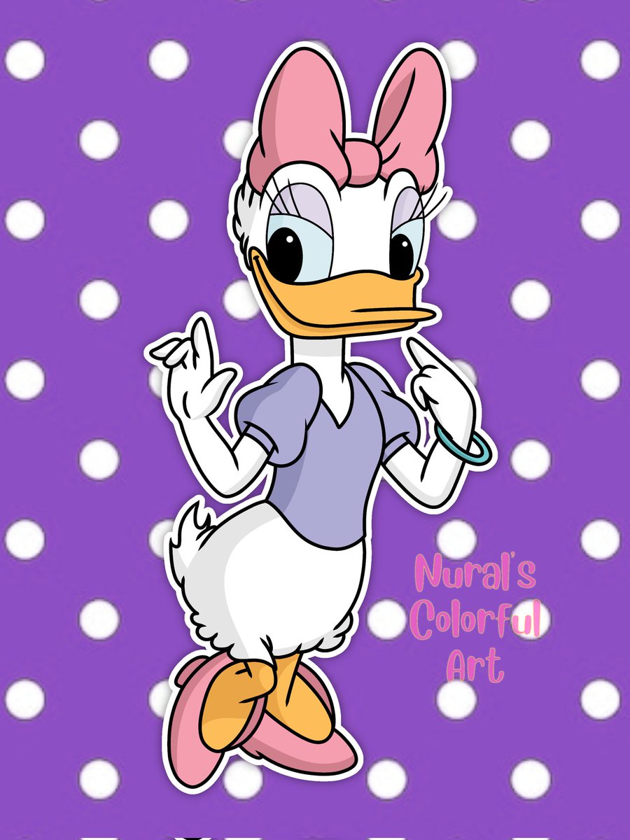 Daisy Duck fanart 💜🤍

#character #cartoon #cartooncharacter #cartoonfanart #disney #disneyart #disneyfanart #DaisyDuck #art #artwork #drawing #fanart #digitalart #digitalartwork #digitaldrawing #ibisPaintX #NuralsColorfulArt #ArtistOnTwitter