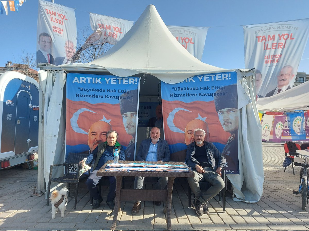Seçim çadırımızın başındayız 
#Adalar #Büyükada #Heybeliada #Burgazada #Kınalıada