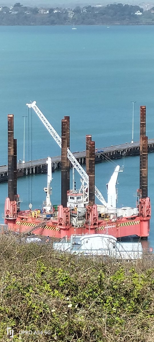 🐥 Happy Easter 🐇 Boycott portland port 🇱🇺 Wavewalker 1 🇱🇺 in #Portland on 29/3/24. A Jack up Barge. #Weymouth #Dorset #JackupBarge #photography #Shiplnpics #Shipspotting #Shipsphotography #Barge #Wavewalker1 #Wavewalkerbv #Holland #HappyEaster