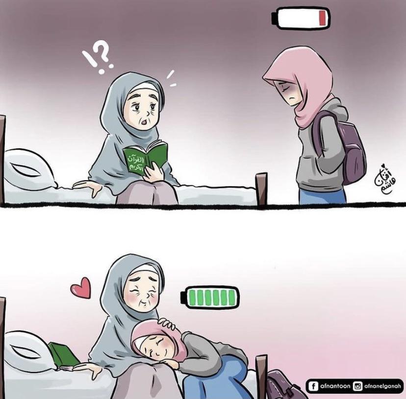 "Dan Kami perintahkan kepada manusia (agar berbuat baik) kepada kedua orang tuanya. Ibunya telah mengandungnya dalam keadaan lemah yang bertambah2, dan menyapihnya dalam usia dua tahun. bersyukurlah kepada-Ku dan kepada kedua orang tuamu. Hanya kepada Aku kembalimu."
(QS. 31:14)