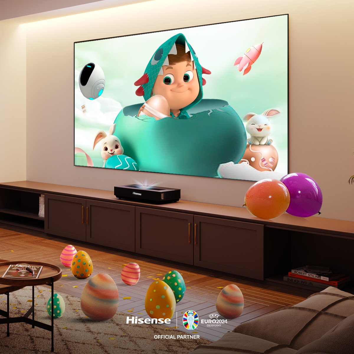 Questa Pasqua, salta il cioccolato e regalati qualcosa di veramente speciale! 🐣🥚  

Il nostro regalo? La gamma di TV ultra HD per le tue maratone di film pasquali!  

Buone Feste dal Team #Hisense.  

#HisenseItalia #Pasqua #TV #Celebration
