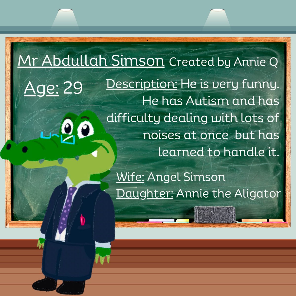 RileysQuestion's tweet image. So happy to introduce our brand new character Mr Simson.

Created by Annie Q, one of our generous backers.

Catch him in the book, ‘What Are Riley’s Pronouns?’

kickstarter.com/projects/riley…