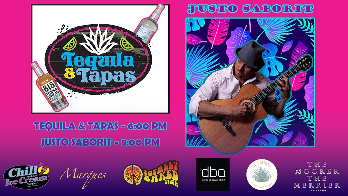Did someone say Tequila? Get ready for a really fun night on April 13th at the Civic & Knight Stage with Tequila & Tapas followed by Justo Saborit!,ticketmaster.com/event/05006033… ticketmaster.com/event/05006033… Buy one or both, have a lot of fun!