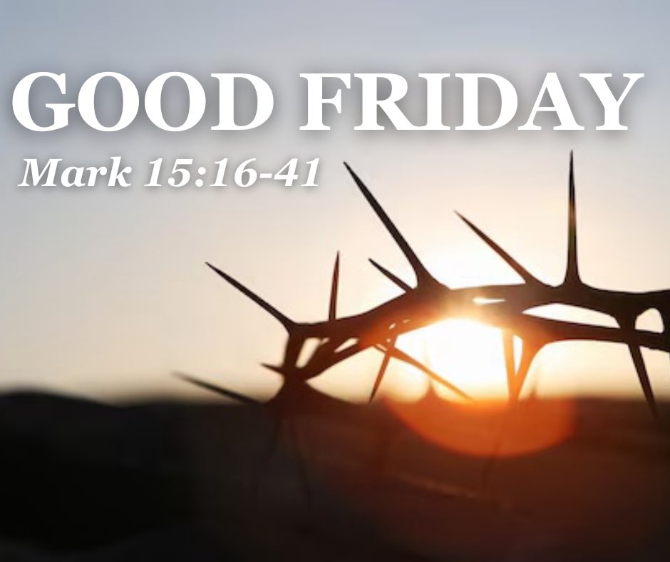 Good Friday, the darkest day in history: when Jesus took our place and bore the sins, the shame, and the suffering that we all deserved. We are undeserving, saved only by our faith in Christ’s grace and love for us. I encourage you to read through this passage in Mark today, that…