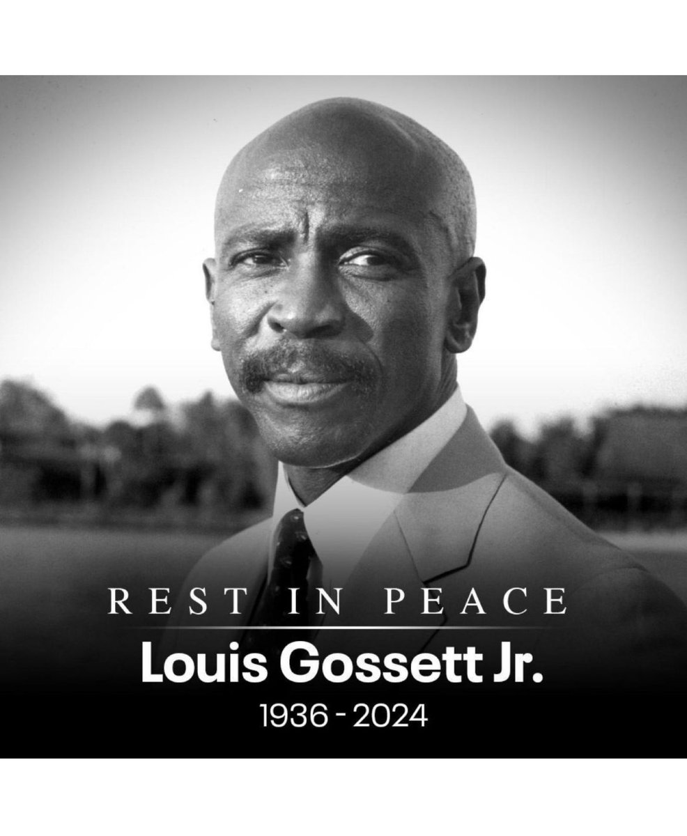 Our thoughts and prayers with the loved ones of the indelible Louis Gossett Jr. who passed away today. An Emmy and trailblazing Academy Award winning actor, he’ll be deeply missed but his legacy lives on. Rest in power! 🙏🏾🖤