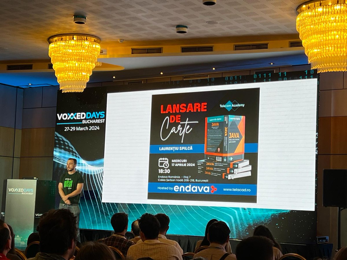 VoxxedBucharest's tweet image. In Crowne B room, we welcome @Laurspilca for a talk offering an in-depth exploration of JDK’s inherent security features.

#itisfun #vdbuh24 #conference