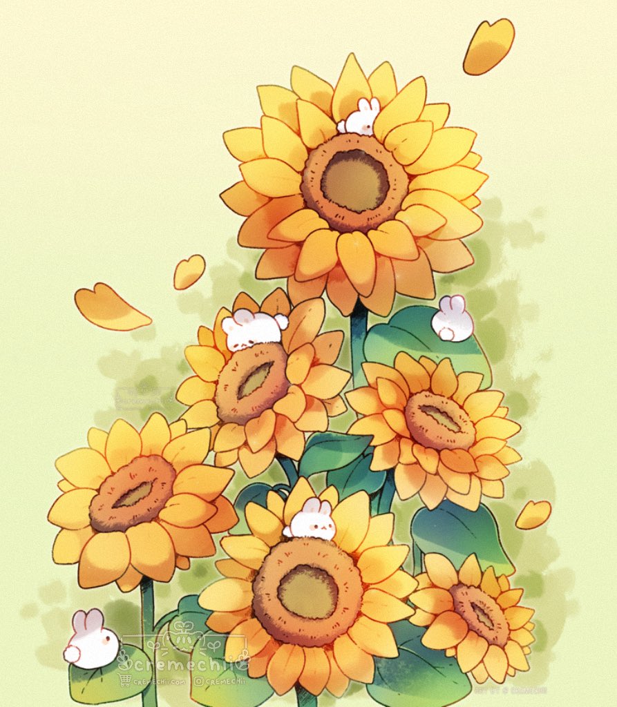 Sunflower Buns🌻 🐰 #ArtistOnTwitter