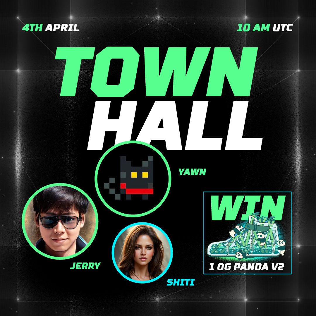 STEPN GO (@stepnofficial) on Twitter photo Your beloved STEPN Townhall is back! ๐ฅณ
<a href="/yawn_rong/">Yawn Rong | Weโre Hiring!</a>, <a href="/Jerry10240/">Jerry</a>, and <a href="/shitirastogi/">Shiti</a> have a lot of things to discuss ๐
Join us to learn more about the FSL ID, the latest and future STEPN updates, and maybe some alphas ๐ฅ
๐ย April 4, 10am UTC
๐ย x.com/i/spaces/1jMKgโฆ
For this Your beloved STEPN Townhall is back! ๐ฅณ
<a href="/yawn_rong/">Yawn Rong | Weโre Hiring!</a>, <a href="/Jerry10240/">Jerry</a>, and <a href="/shitirastogi/">Shiti</a> have a lot of things to discuss ๐
Join us to learn more about the FSL ID, the latest and future STEPN updates, and maybe some alphas ๐ฅ
๐ย April 4, 10am UTC
๐ย x.com/i/spaces/1jMKgโฆ
For this