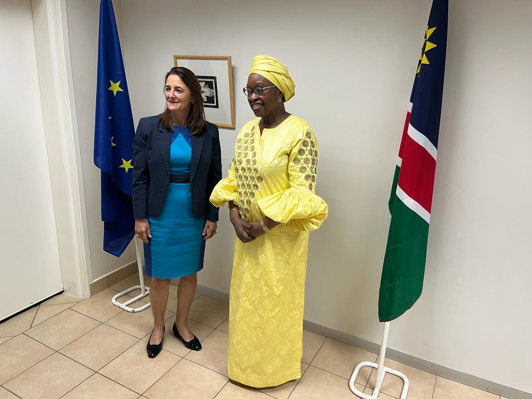 I was glad to meet with my sister H.E. Mrs Ana Beatriz Martins, the @EU2Namibia Amb. on the sidelines of the 20-year #PSC forum in Namibia. @a_b_Martins @eu_eeas @EU_Partnerships #SheLeadsPeace