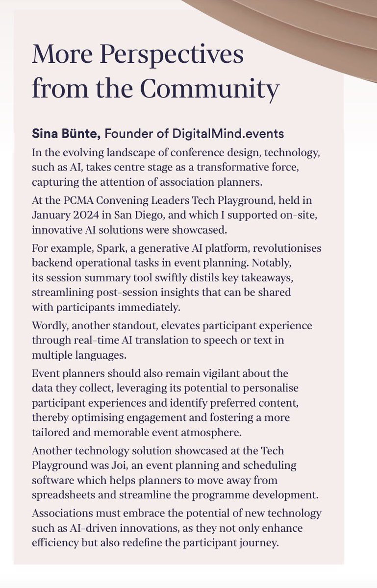 Some words about AI in the latest <a href="/theboardroommag/">Boardroom Magazine</a> 

Read all about event design in the latest issue. My contribution is on page 15 

boardroom.global/wp-content/upl…