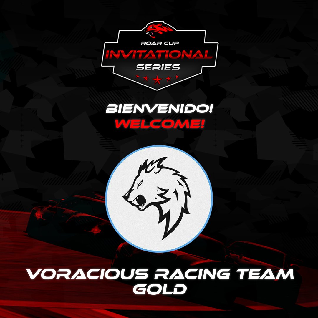 🔥ROAR CUP - INVITATIONAL SERIES🔥

✅Voracious Racing Team Gold - <a href="/VoraciousGG/">Voracious</a> 
#317 - Fabrizio Belziti
#318 - David F Gomez
#319 - Facundo Rago

💪Damos la bienvenida al primer equipo de eSports que competirá en el torneo presentando su rama de Simracing, que además contara con