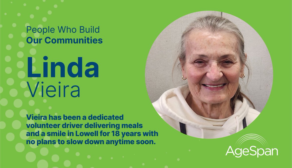 We continue our celebration of older adults who make a difference in their communities with our latest Aging Unbound profile of Linda Vieira. Read her full story: ow.ly/5YgQ50R2nub #healthyaging