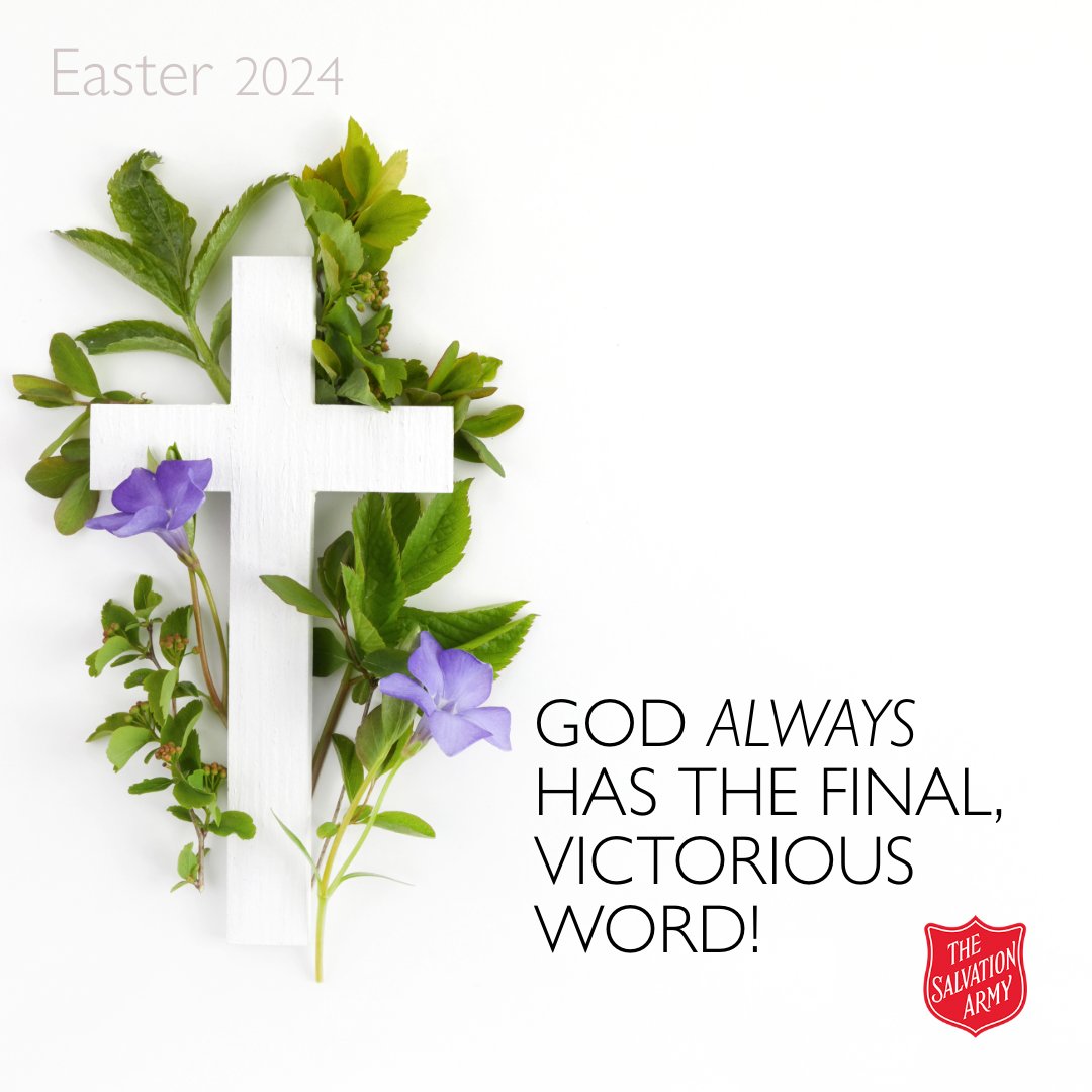 'God will have the final word, and it will be a word of victory!' General Lyndon Buckingham @generalsalvarmy 🎥 Watch The General's Easter message at sar.my/thegeneral