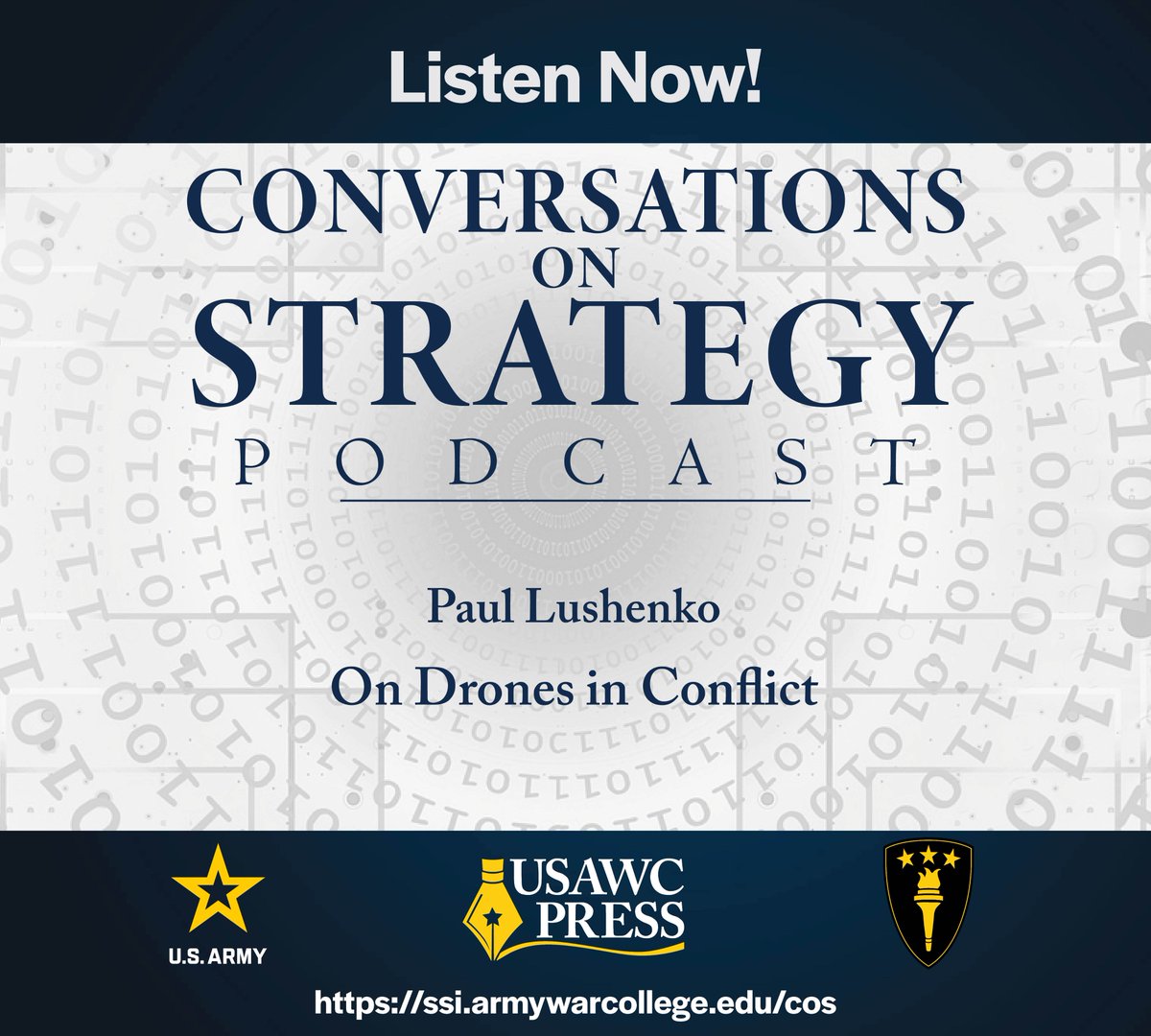 Did you miss @LushenkoPaul's podcast on drones in conflict? You can listen to it here: ssi.armywarcollege.edu/SSI-Media/Podc…