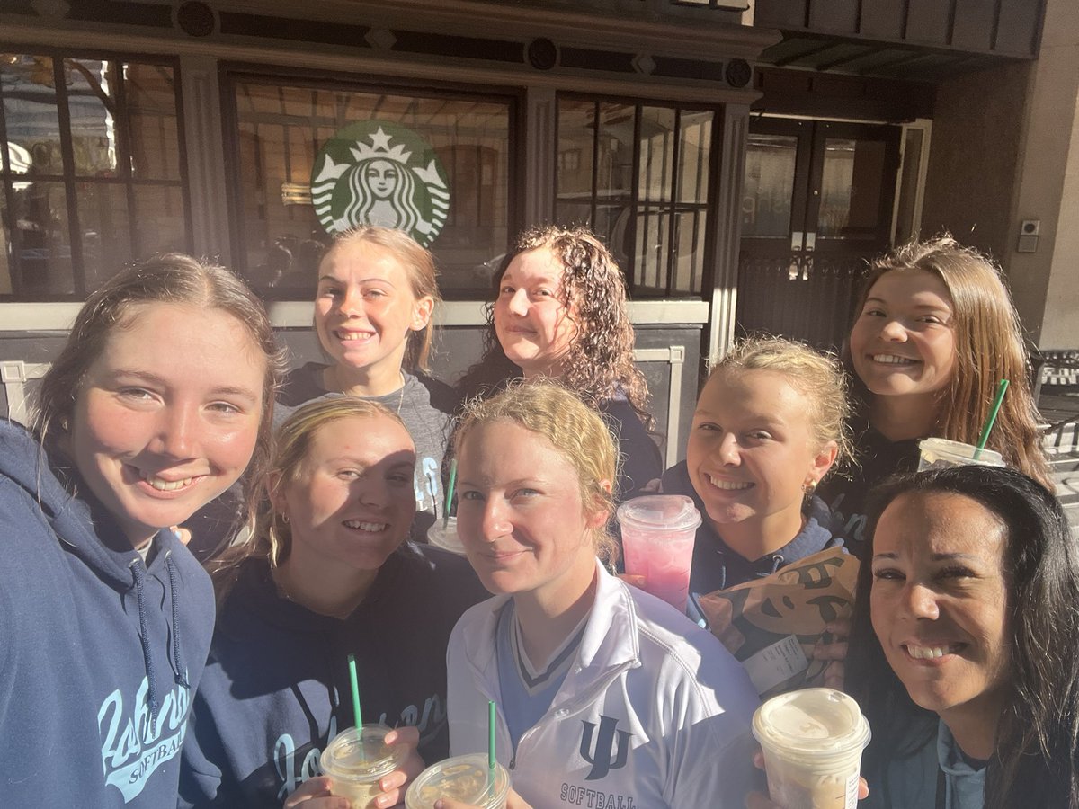 It’s a softball GAMEDAY, of course we make a Starbucks run!