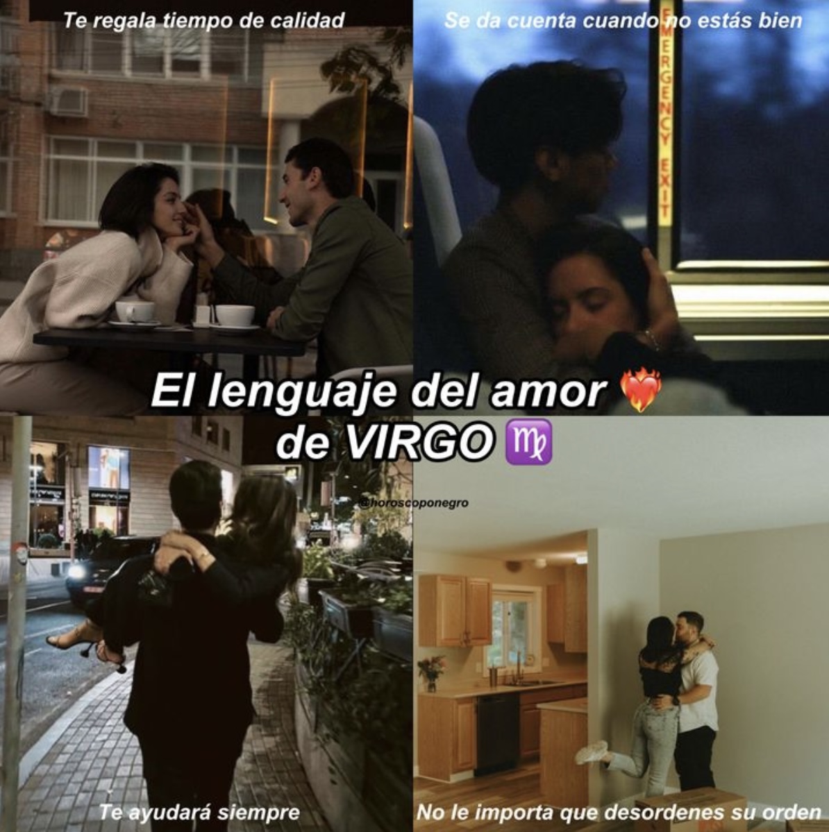 El lenguaje del amor de #virgo ✨🖤✨