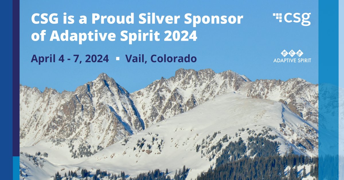 ⌛ The countdown begins! We are just one week away from Adaptive Spirit's annual event! Will you be attending? Connect with any of our CSG #AS2024 attendees in Vail, Colorado! ➡️ spr.ly/6013Zg3sb