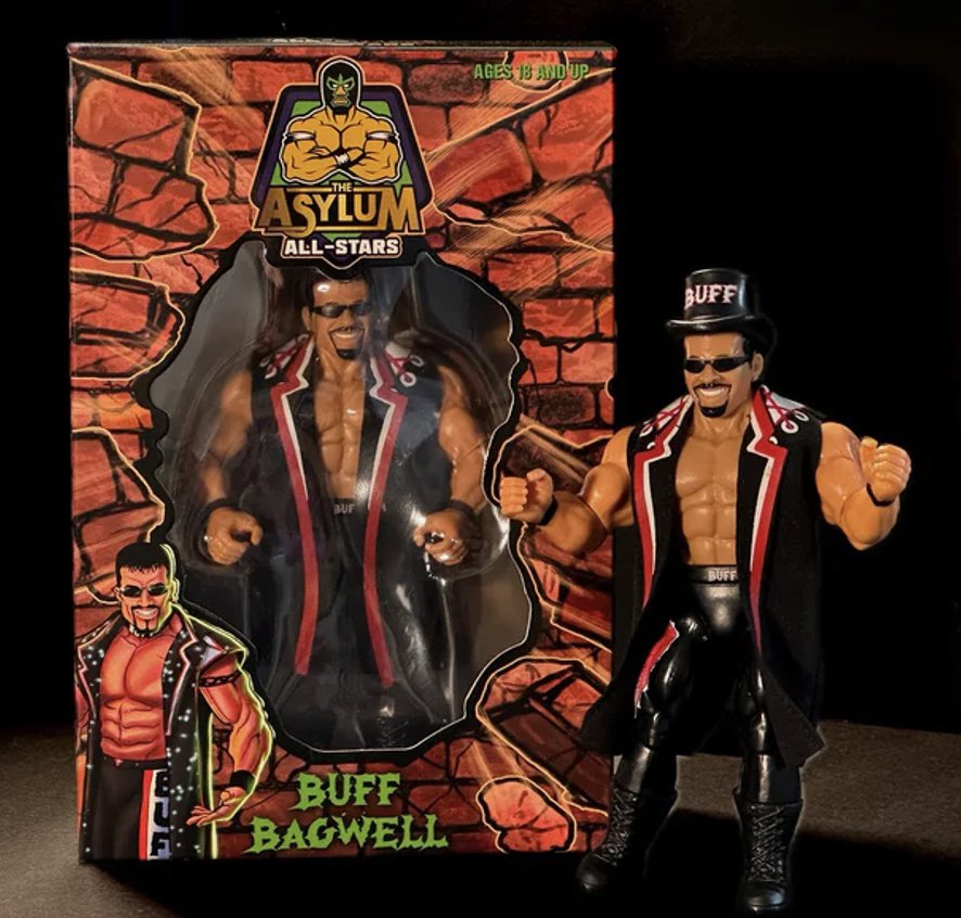 Don’t forget to grab my new @asylum_store action figure SIGNED straight from me! Email me at marcusbuffbagwell@gmail.com to place your order! 💪 #SmackDown #WrestleMania