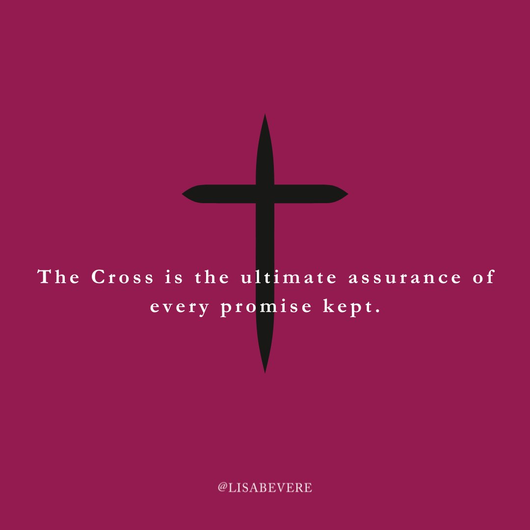 The Cross is the ultimate assurance of every promise kept. It is not a symbol of power: it is the MEASURE of all power. What was death to our Christ became life abundant to us, for 'by His wounds, we are healed.' (Isaiah 53:5) ✝️ #GoodFriday