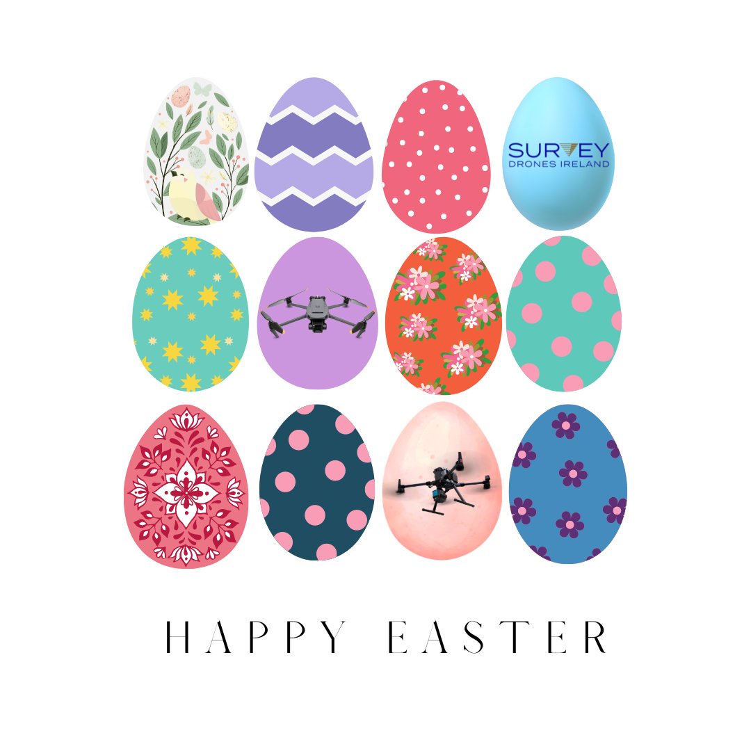 🐰🥚 Happy Easter Holidays 🌷 #SurveyDronesIreland #DJI #HappyEaster