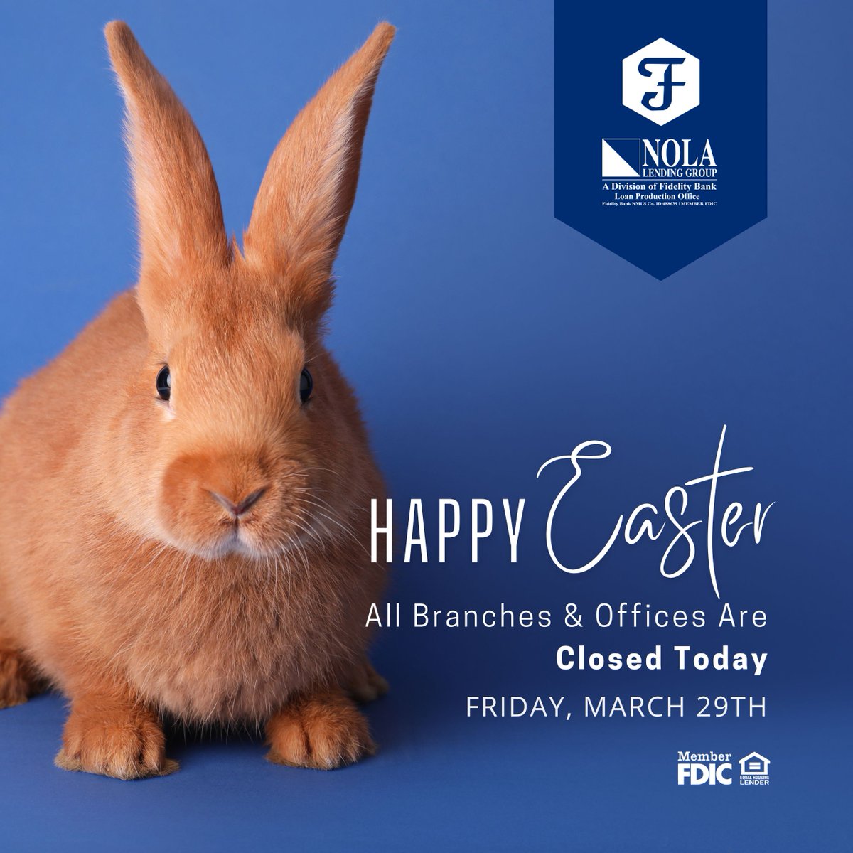 Although our physical branches might be closed today, remember our online banking is as faithful as a bunny, ready to hop into action 24/7. Have a Happy Easter!