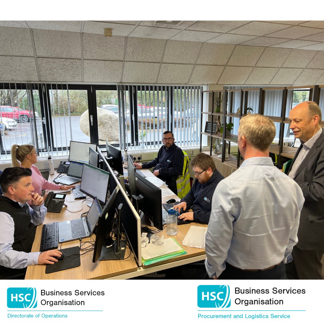 Earlier this week, the Permanent Secretary at the @healthdpt, Mr. Peter May, took the opportunity to visit @BSO_NI Procurement and Logistics Services (PaLS) in Belfast. To learn more about PaLS, visit our website: bso.hscni.net/directorates/o… #BSO #PaLS #DoH #HSCNI