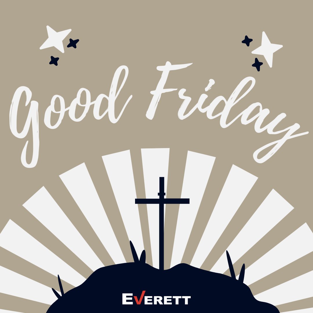 We are thankful for Good Friday and the celebration of Easter! Jesus died to forgive us and cleanse us of our sin then set us free when He rose from the grave. It's the ultimate Good News Friday! #EverettGoodNews