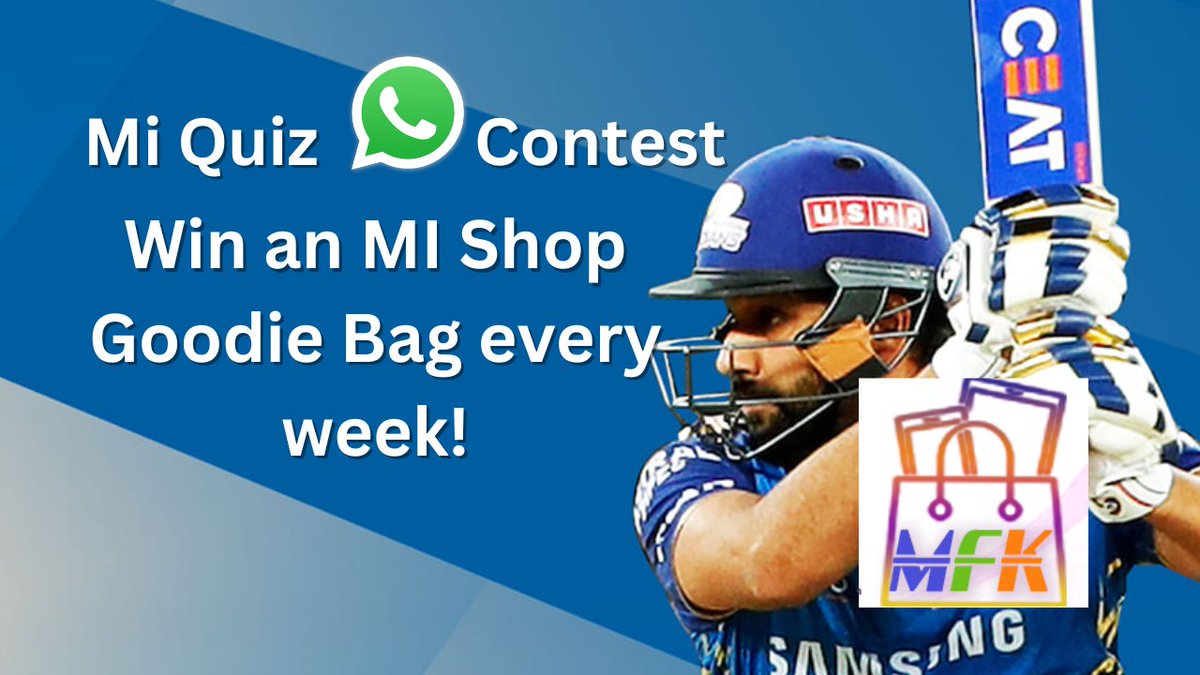 Mumbai IPL WhatsApp Quiz Contest Win Goodies #PlayOnMaalFreeKaa And #Win #MaalFreeKa maalfreekaa.in/2024/03/mumbai… #Mumbai #Mi #IPLQuiz #IPL #WhatsApp #Goodies #MI #Contest #ContestAlert