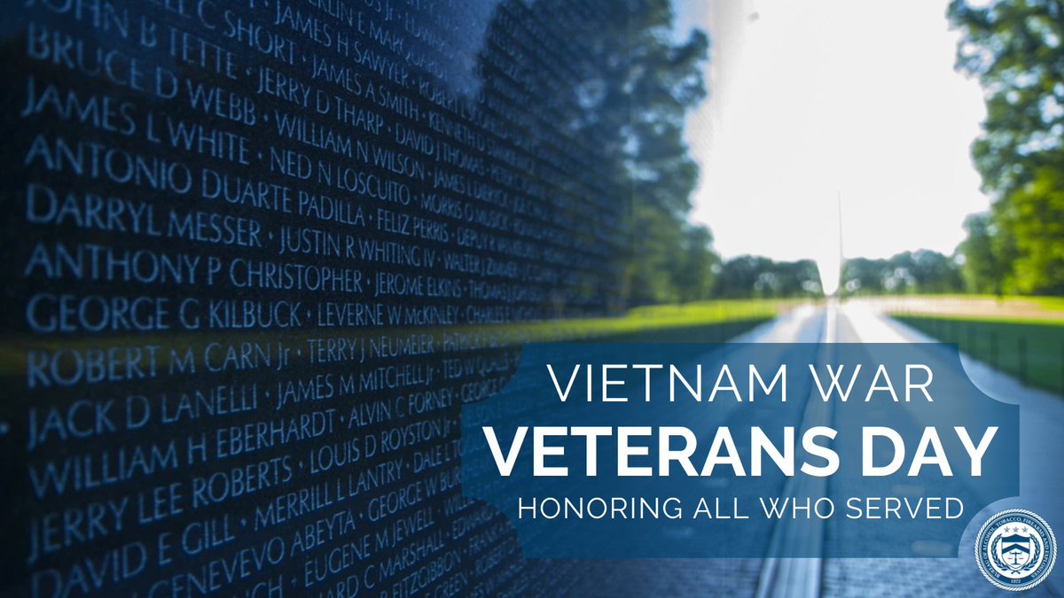 Today, ATF salutes all the men and women who served our nation during the Vietnam War. We are forever grateful to all Vietnam veterans; your service and sacrifice is not forgotten. Learn more at defense.gov/Multimedia/Exp…. #VietnamVeteransDay