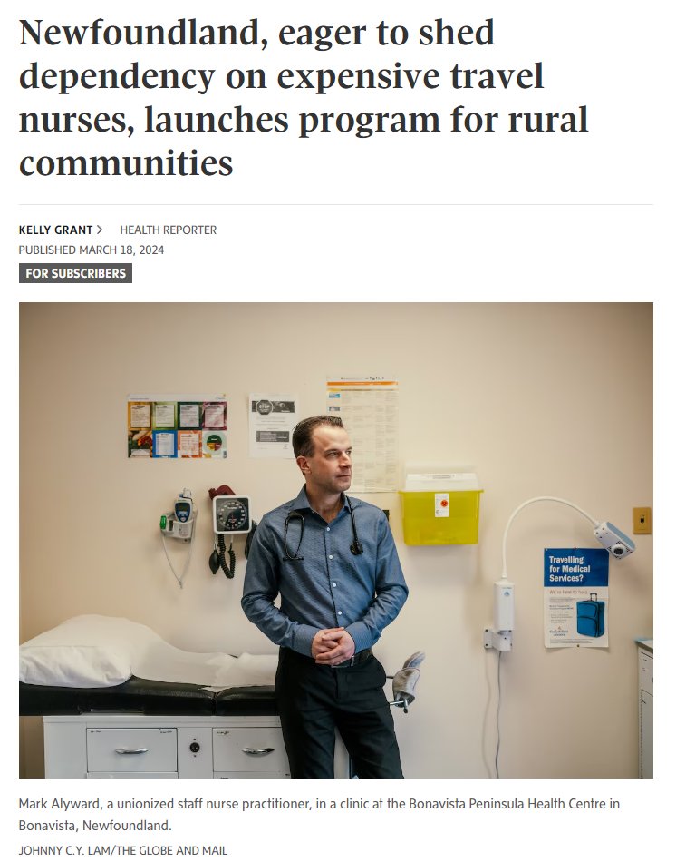 “We’re not going to rob Peter to pay Paul. We’re not going to leave one place short to staff another place,” @RNU_NL president Yvette Coffey said. Sustainable solutions to for-profit staffing agencies are in reach - #InvestInNurses ! theglobeandmail.com/canada/article… #cdnhealth #cdnpoli